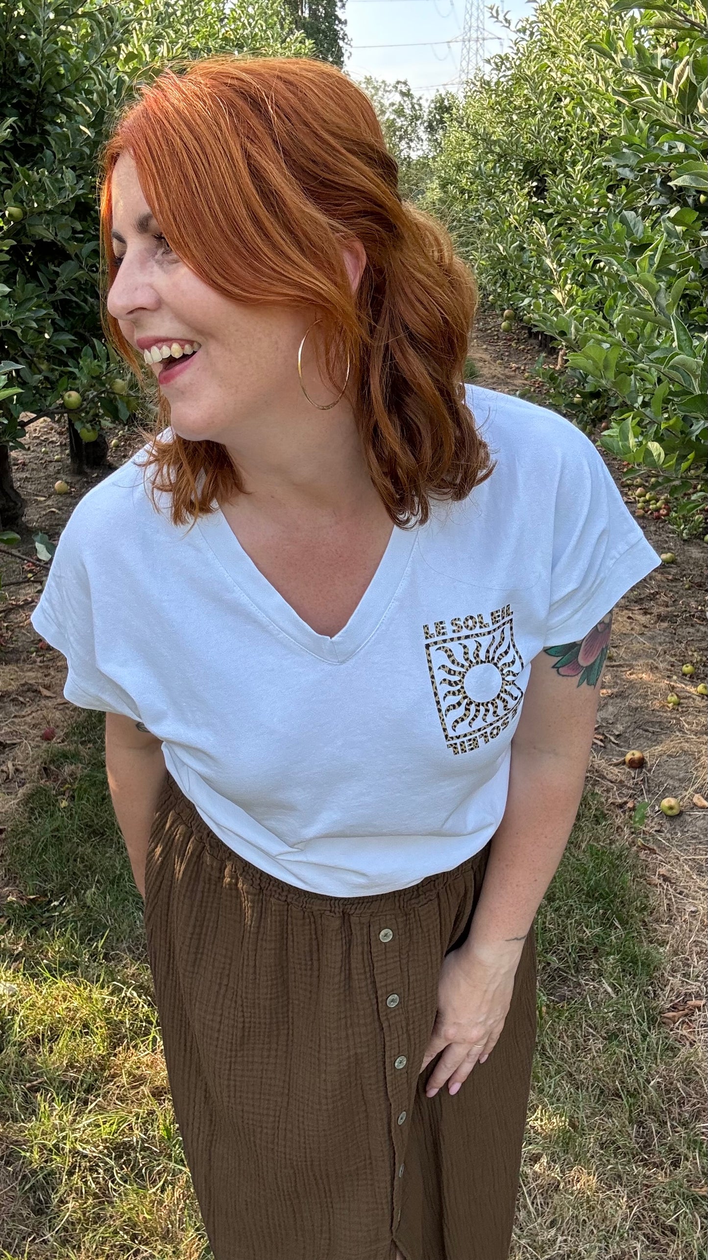Le soleil shirt - Wit