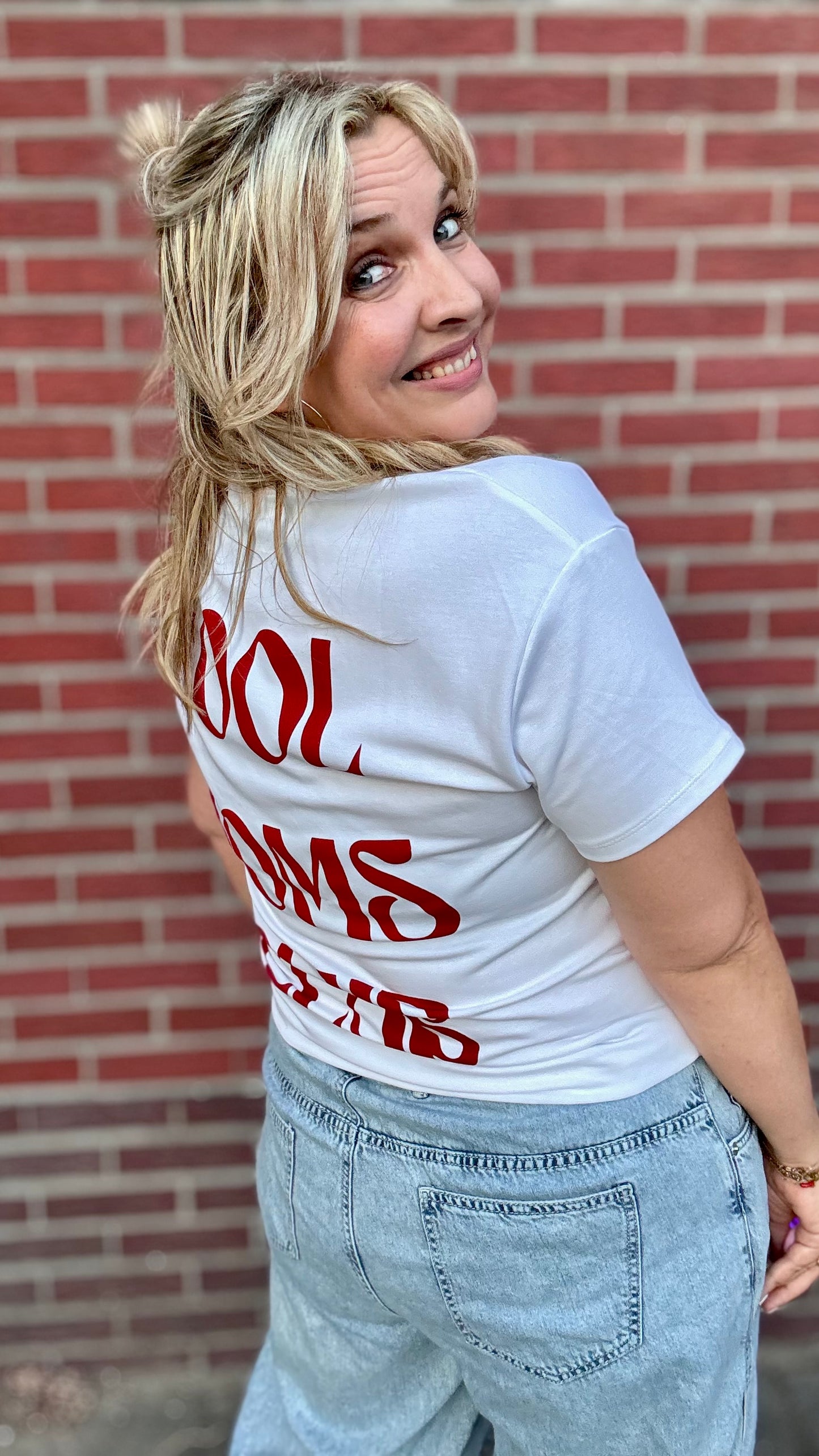 Cool moms club Shirt - Wit