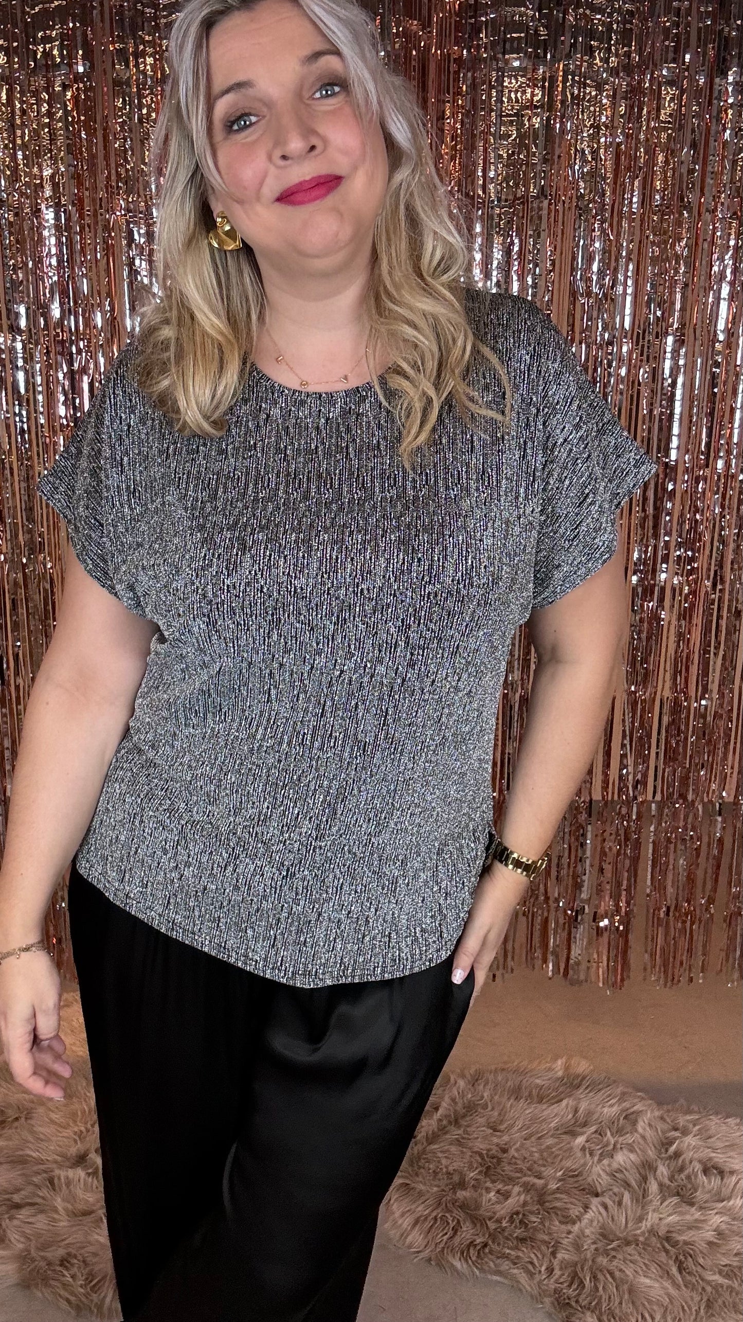 Party shirt - Zilver