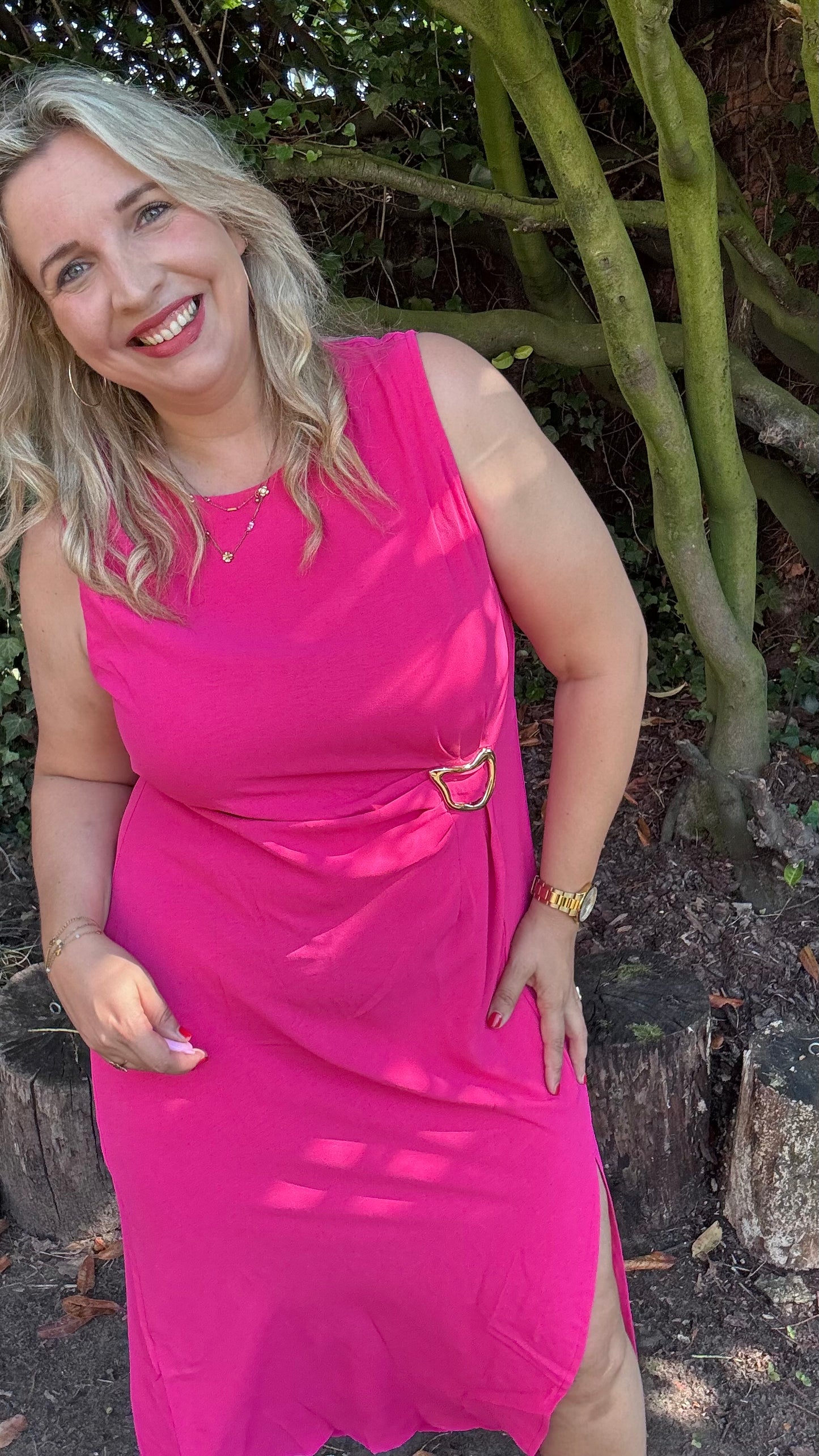 Victoria jurk - Roze