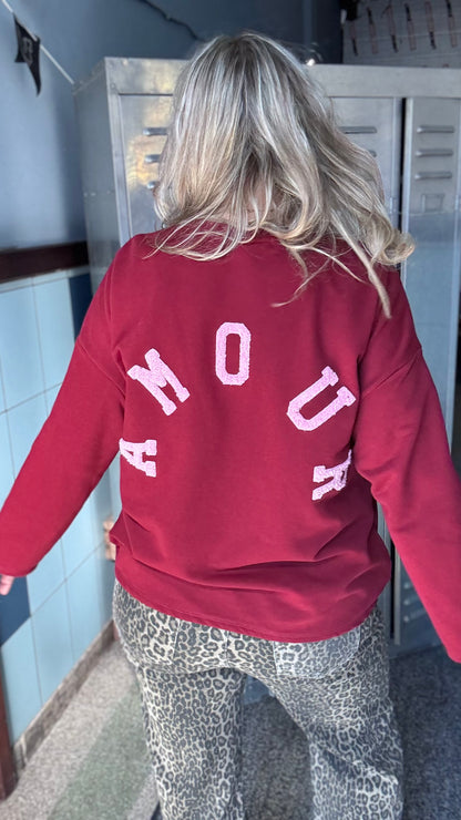 Amour sweater - Burgundy