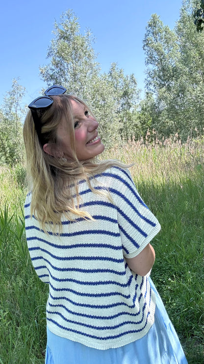 Riva polo - Wit/Blauw
