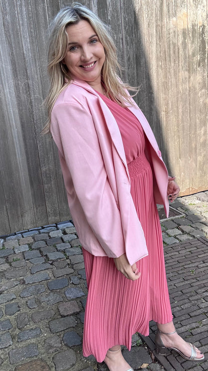 Plissé jumpsuit - Plum