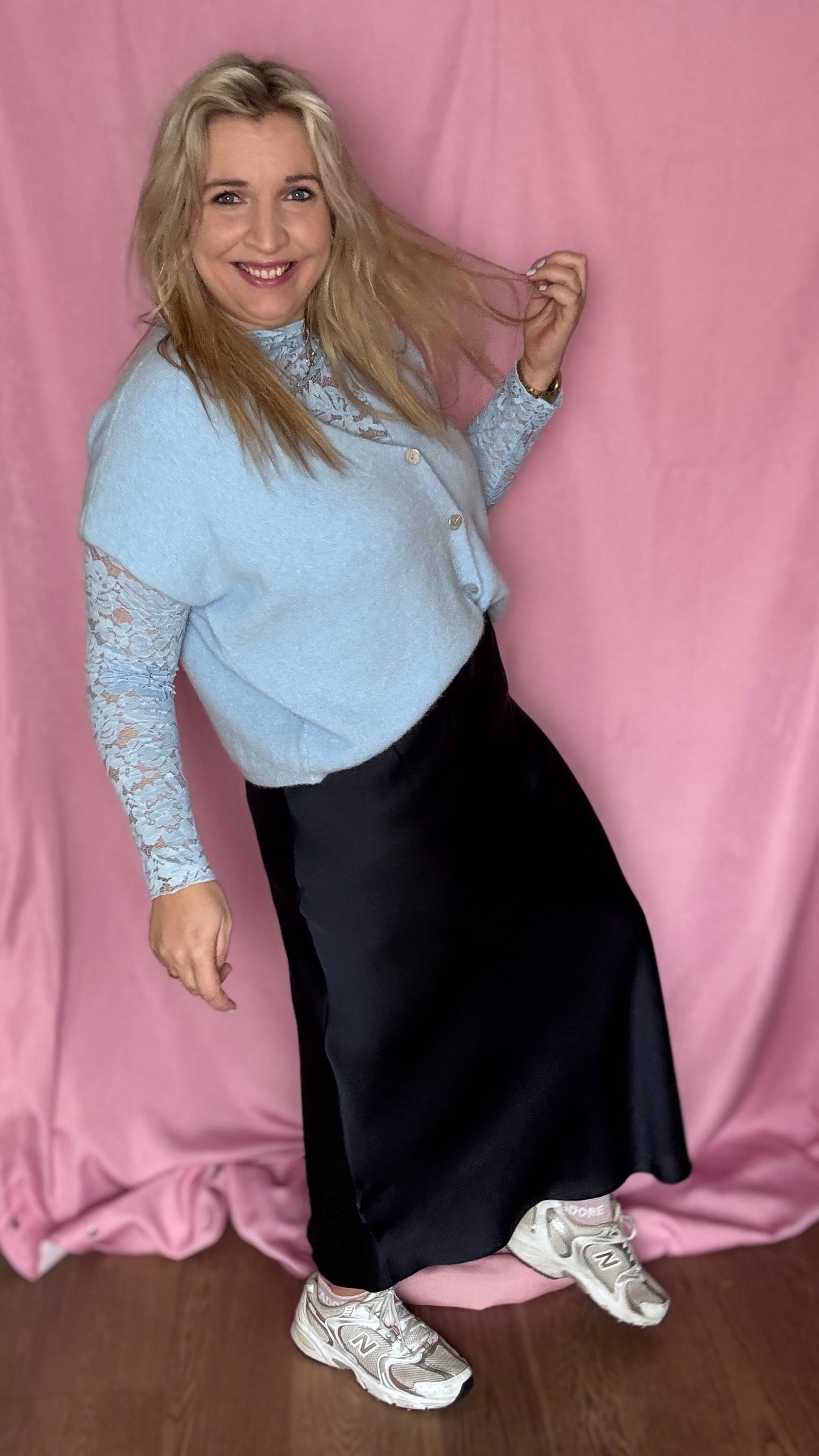 Silky muse rok - Navy