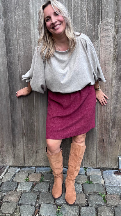 Basic rok - Bordeaux