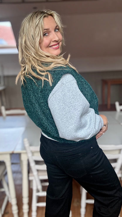 Brush gilet - donkergroen