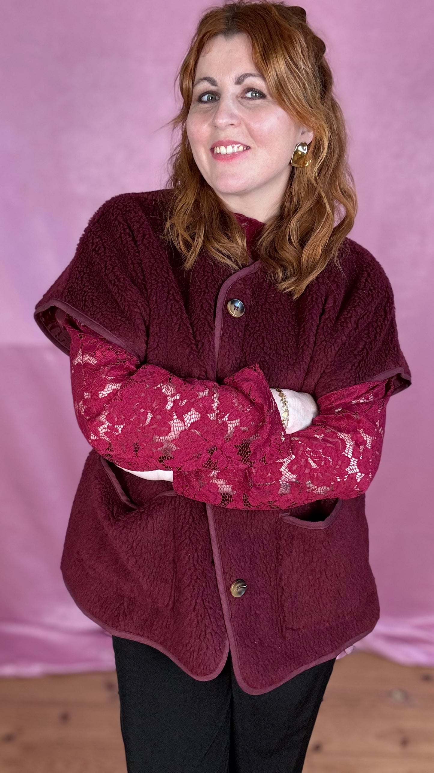 Teddy Easy gilet - Bordeaux