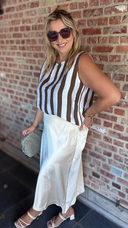 Silky muse rok - Crème