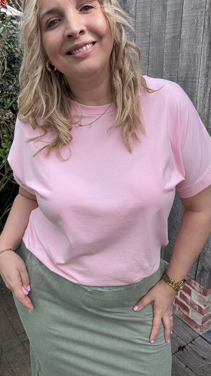 Loose Tina shirt - Lichtroze