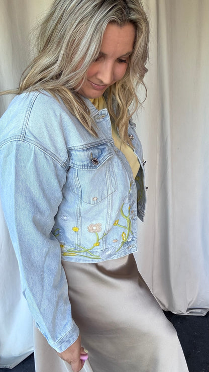 Jeansvest blossom