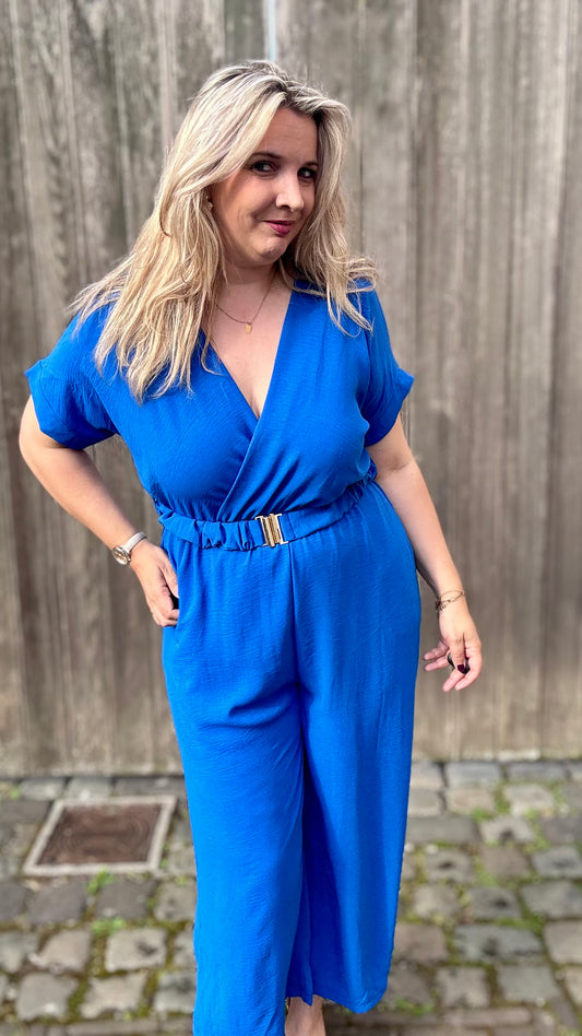 Nina jumpsuit kobaltblauw
