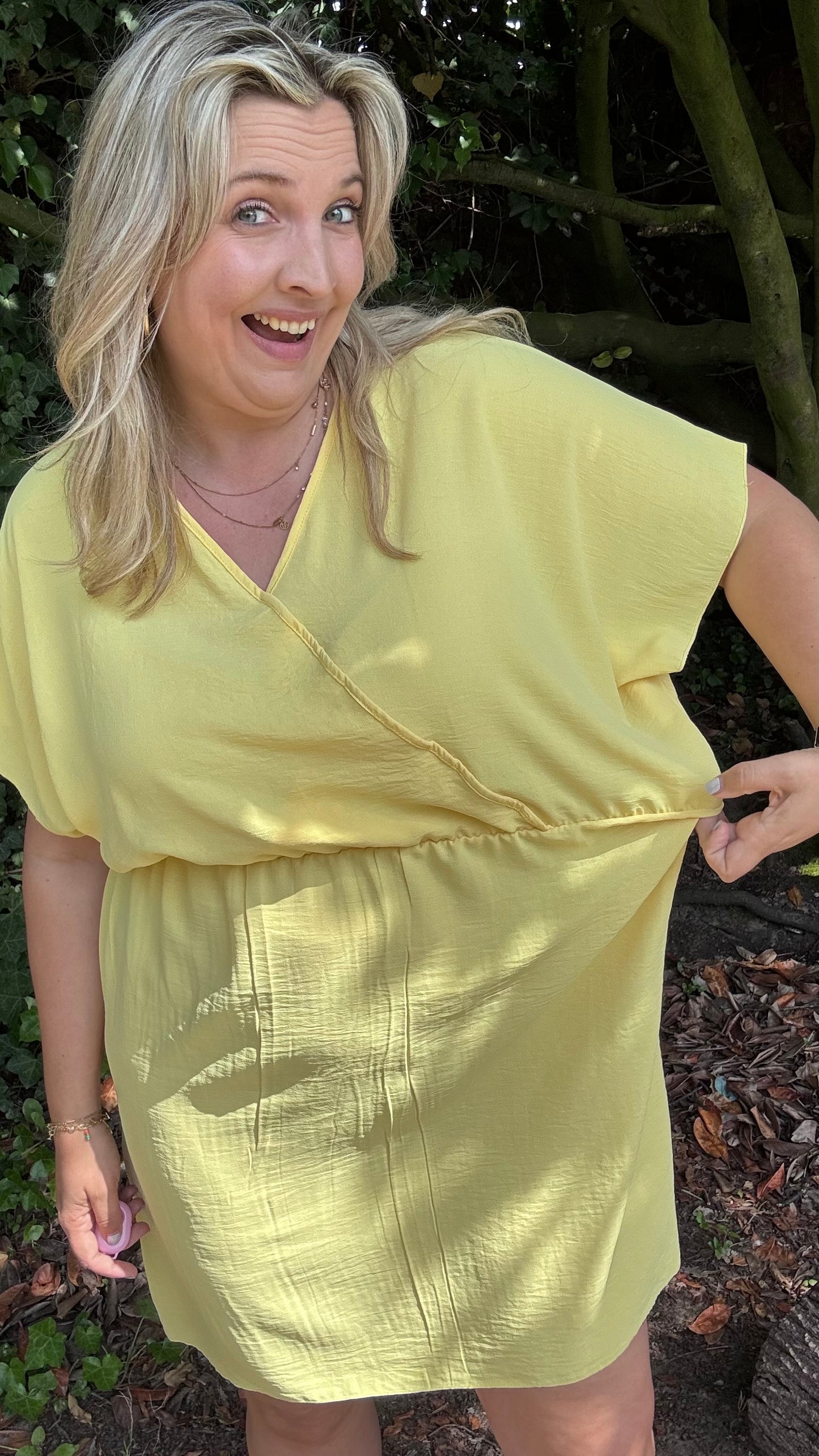 Tilly jurk - Geel