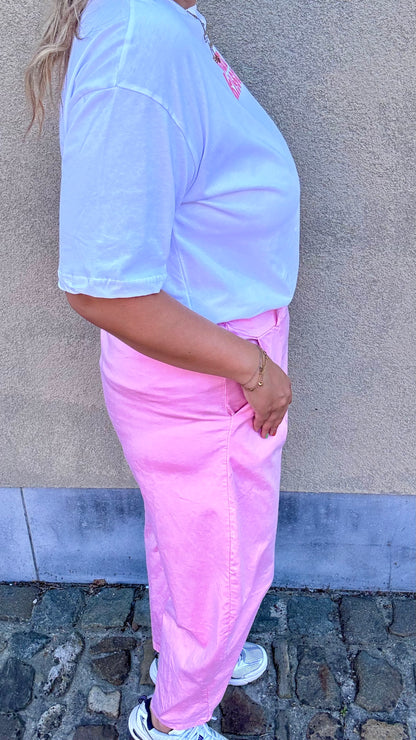 Pink comft balloon pants