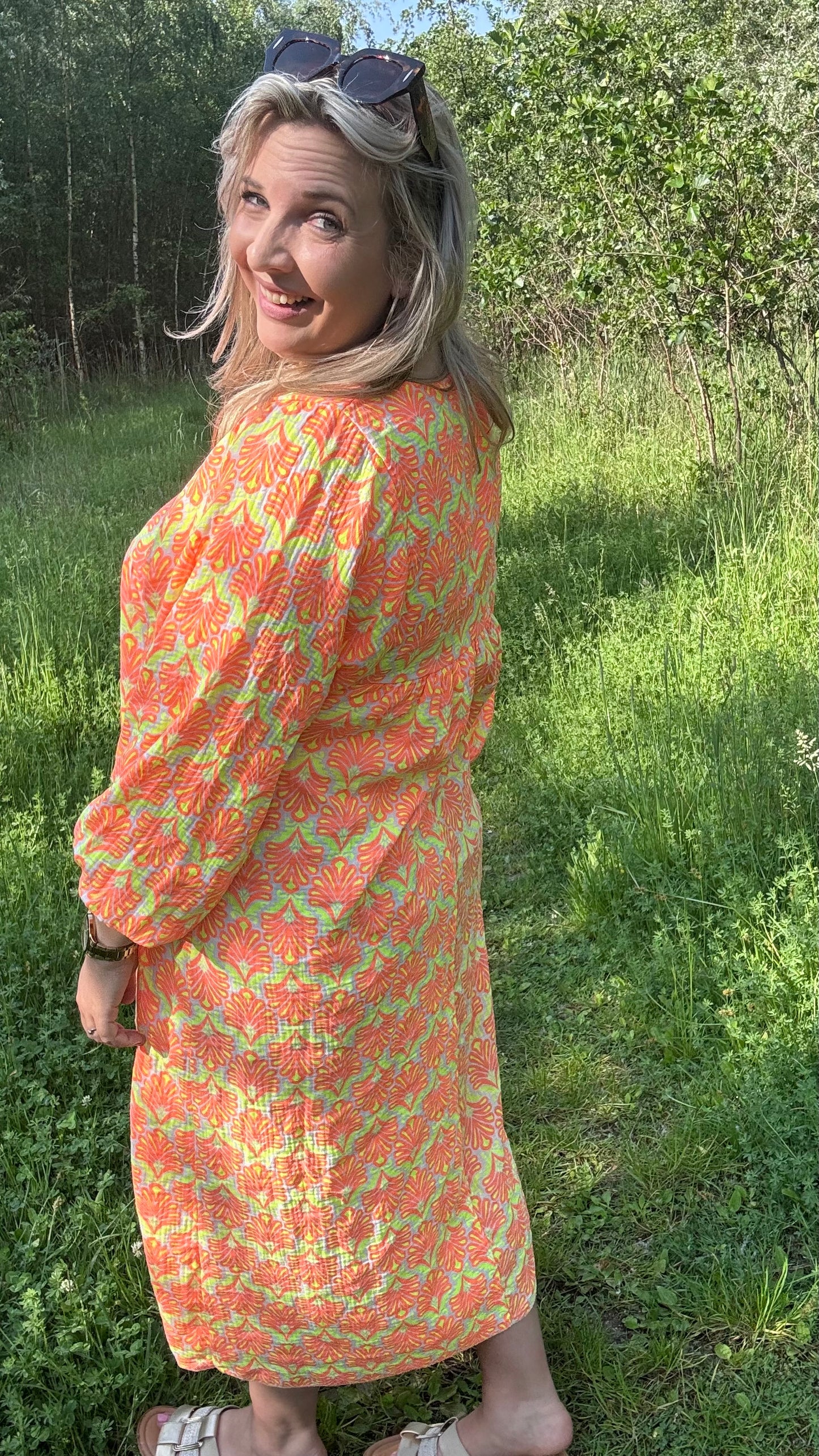 Lucia jurk - Oranje
