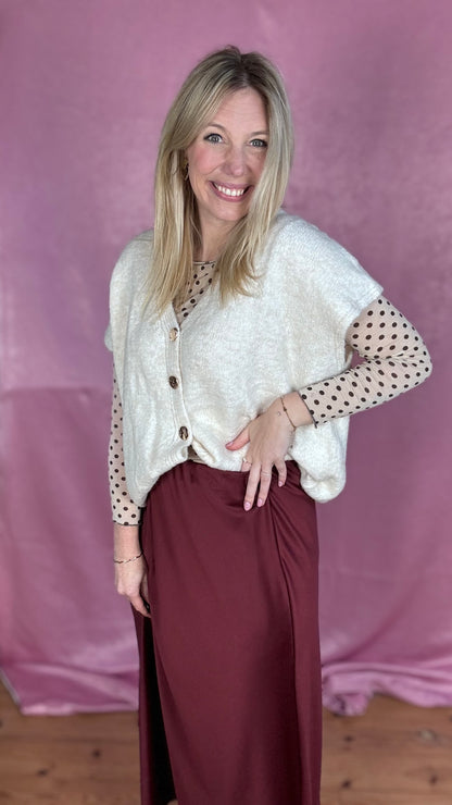 Maddie gilet - crème