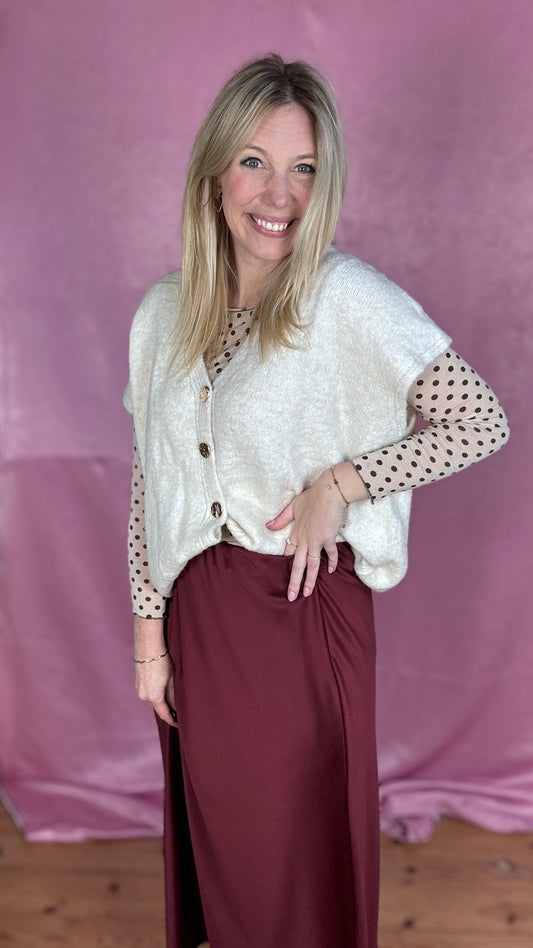 Maddie gilet - crème