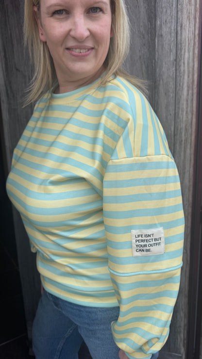 Perfect sweater - geel/mint