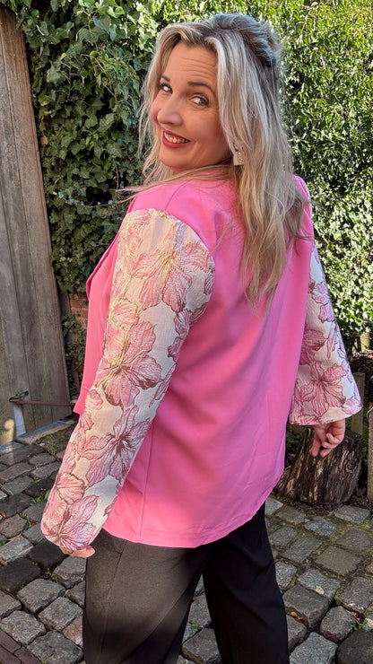 Cotton candy blazer - Roze