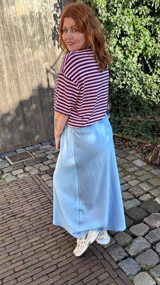 Silky muse rok - lichtblauw