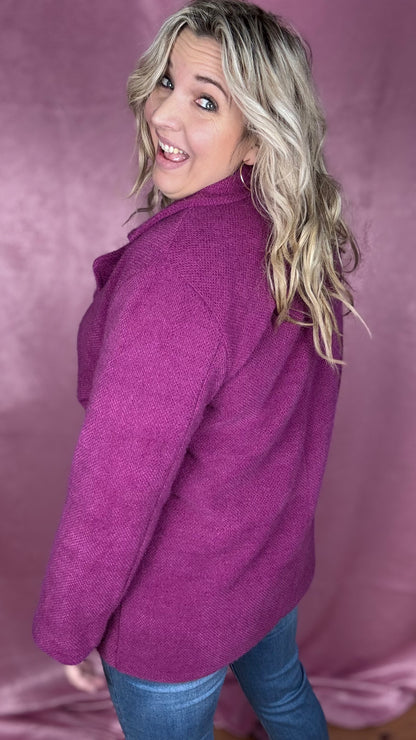 Fuchsia glow coat