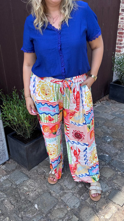 Tropical breeze broek - Multicolor