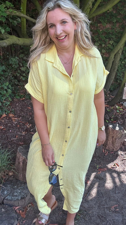 Justine jurk - geel