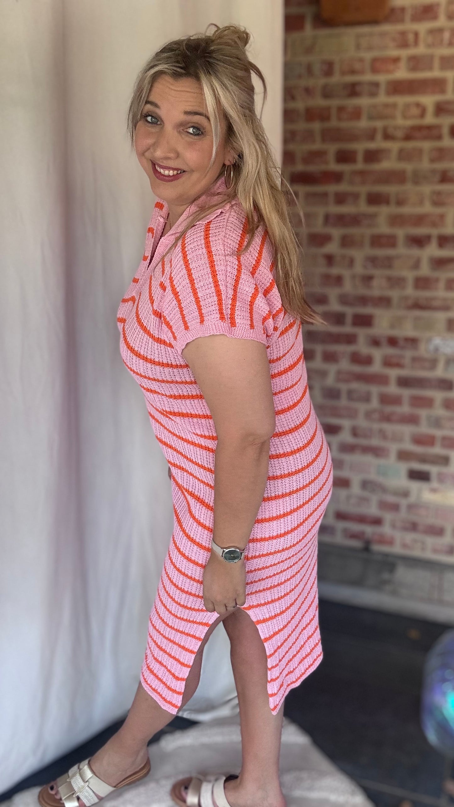 Coastal crochet roze