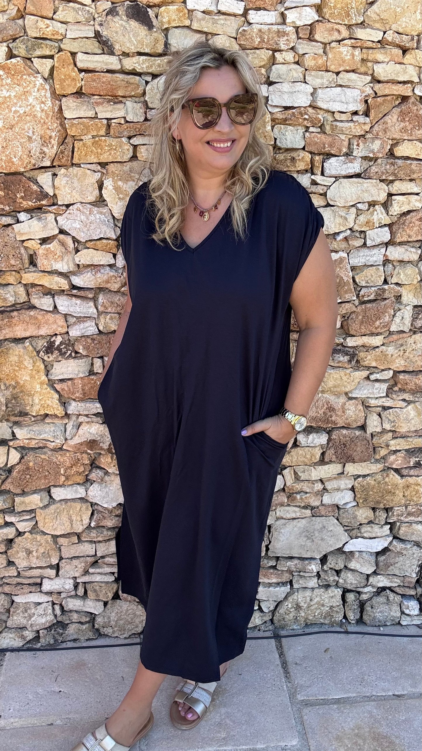 Adèle Sweaterjurk - Donkerblauw