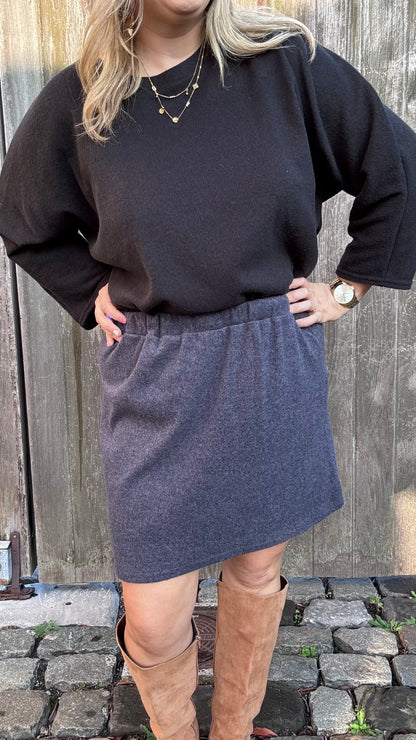 Basic rok - Donkerblauw