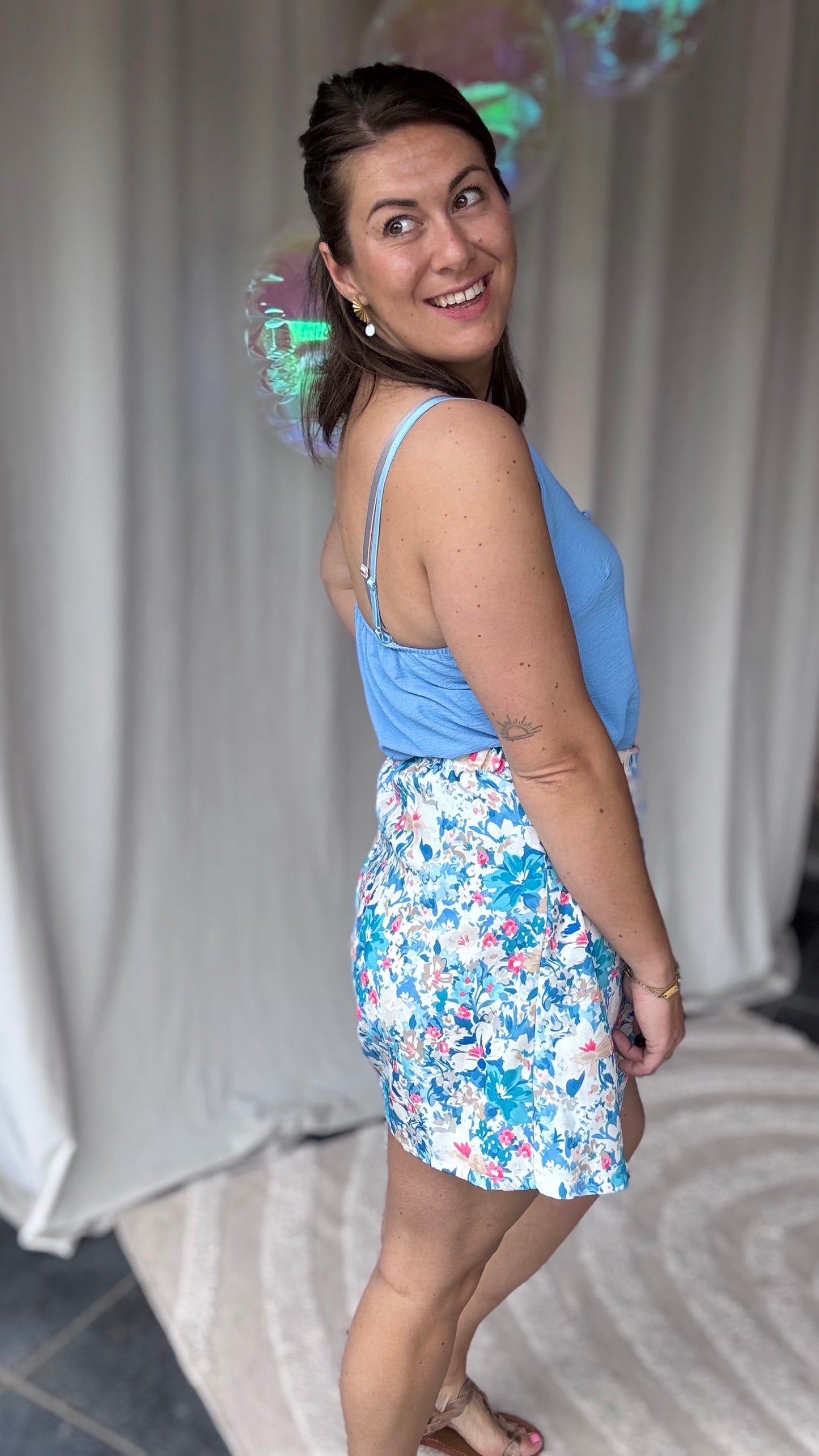 Amy skort blauw