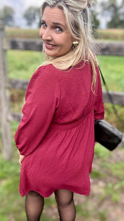 Katinka jurk - bordeaux