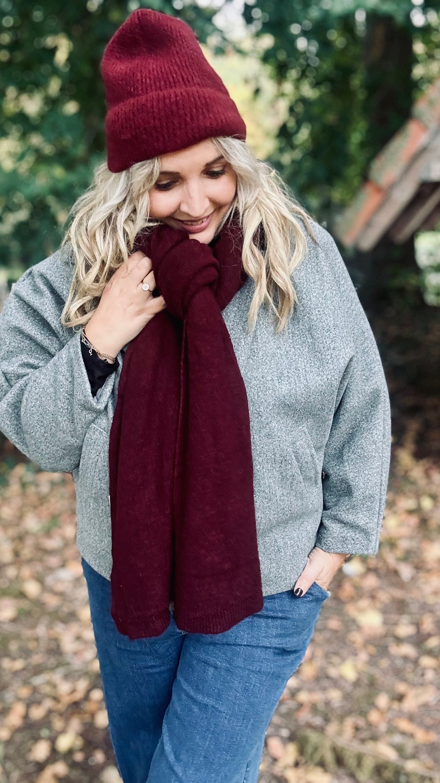 Maïté sjaal - Bordeaux