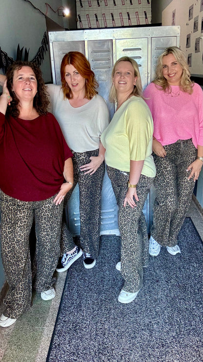 Leopard jeans - Brown