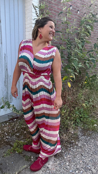 Every Woman Dress - Aztec glow (roze/groen)