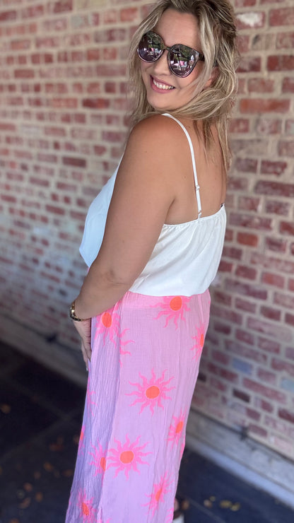 Ruth tetra rok - print roze