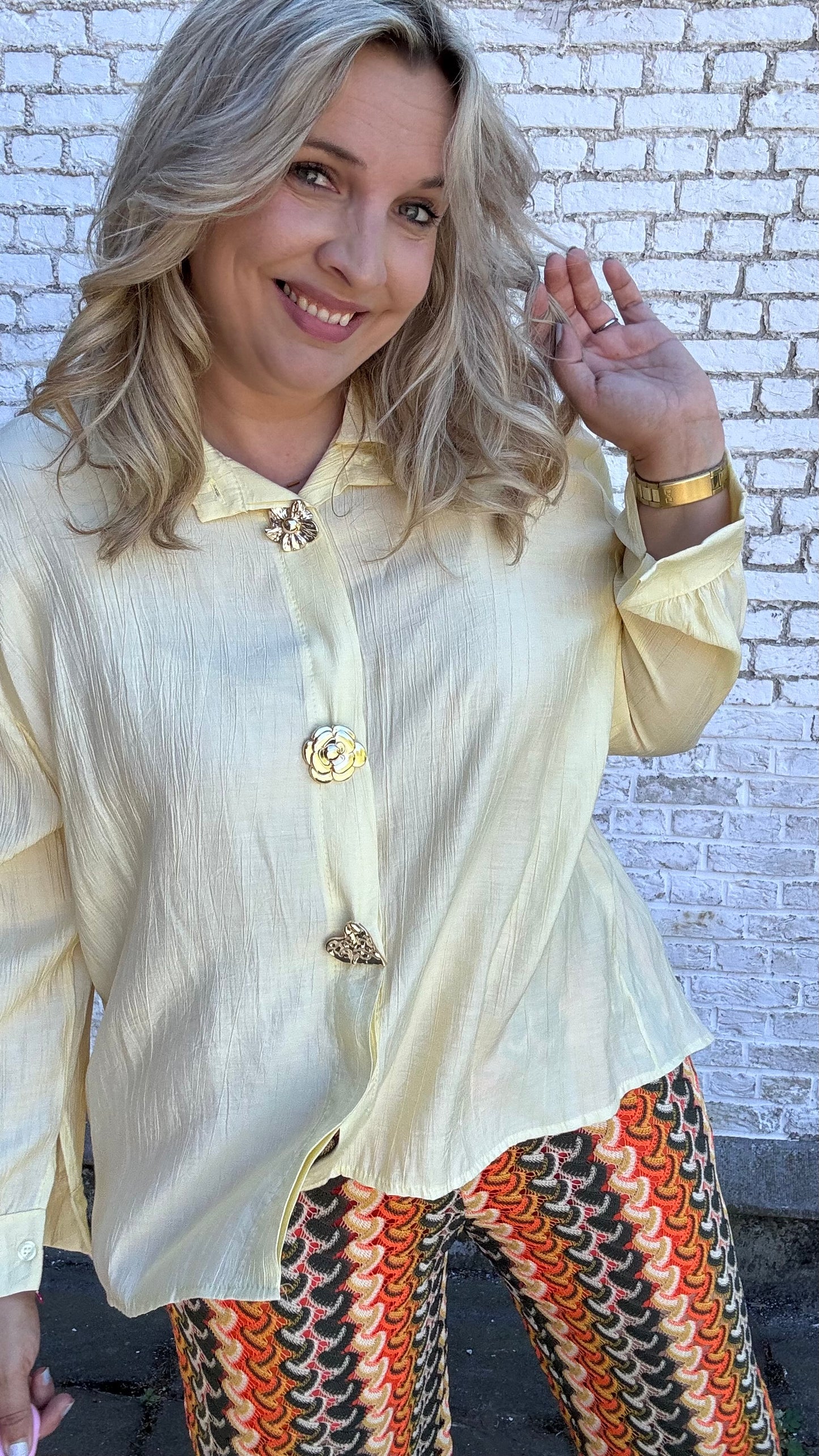 Veerle blouse - Butteryellow