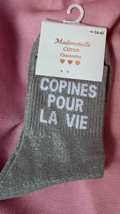 Quote sokken: Copines pour la vie