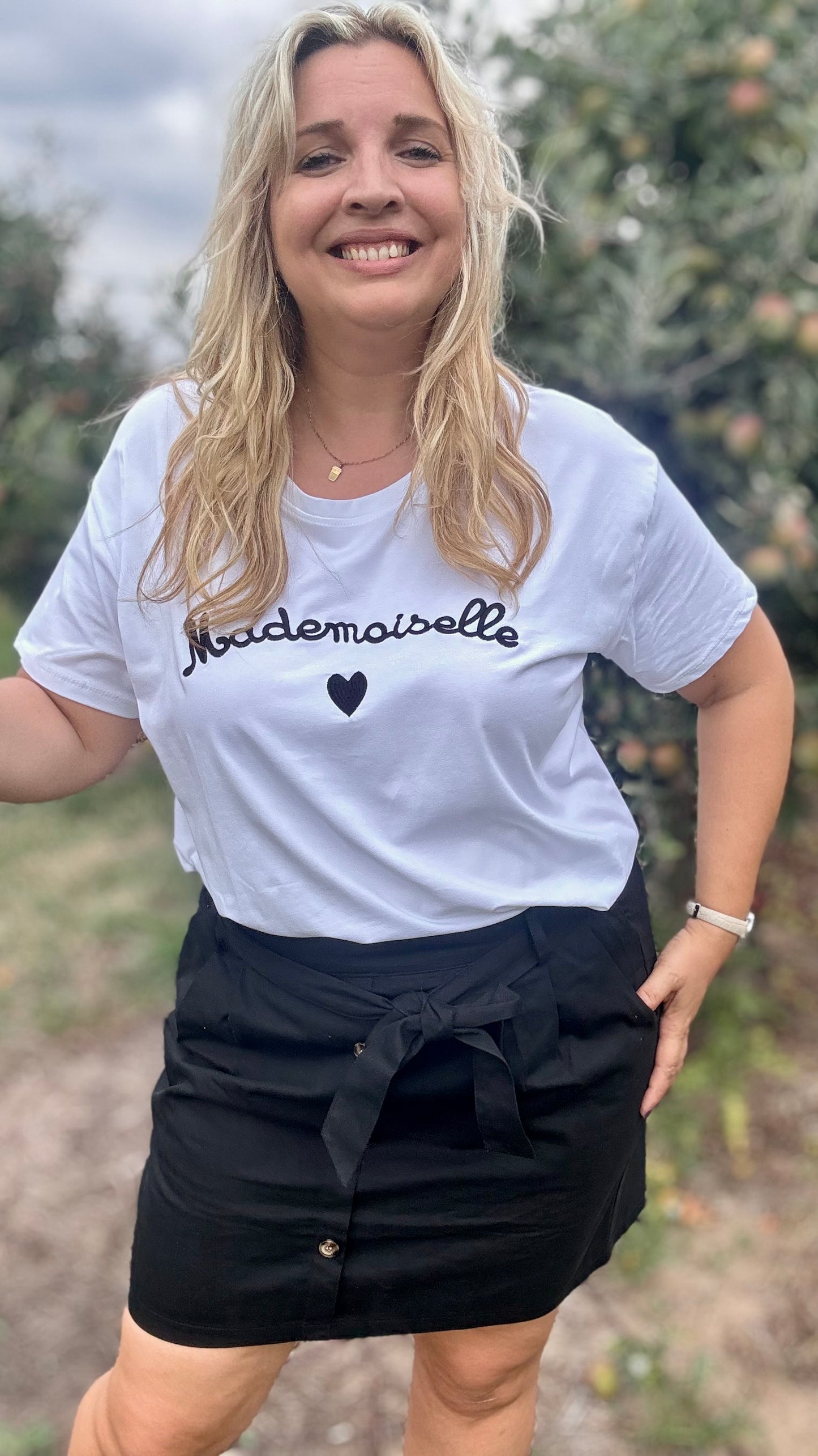 Mademoiselle shirt - zwart