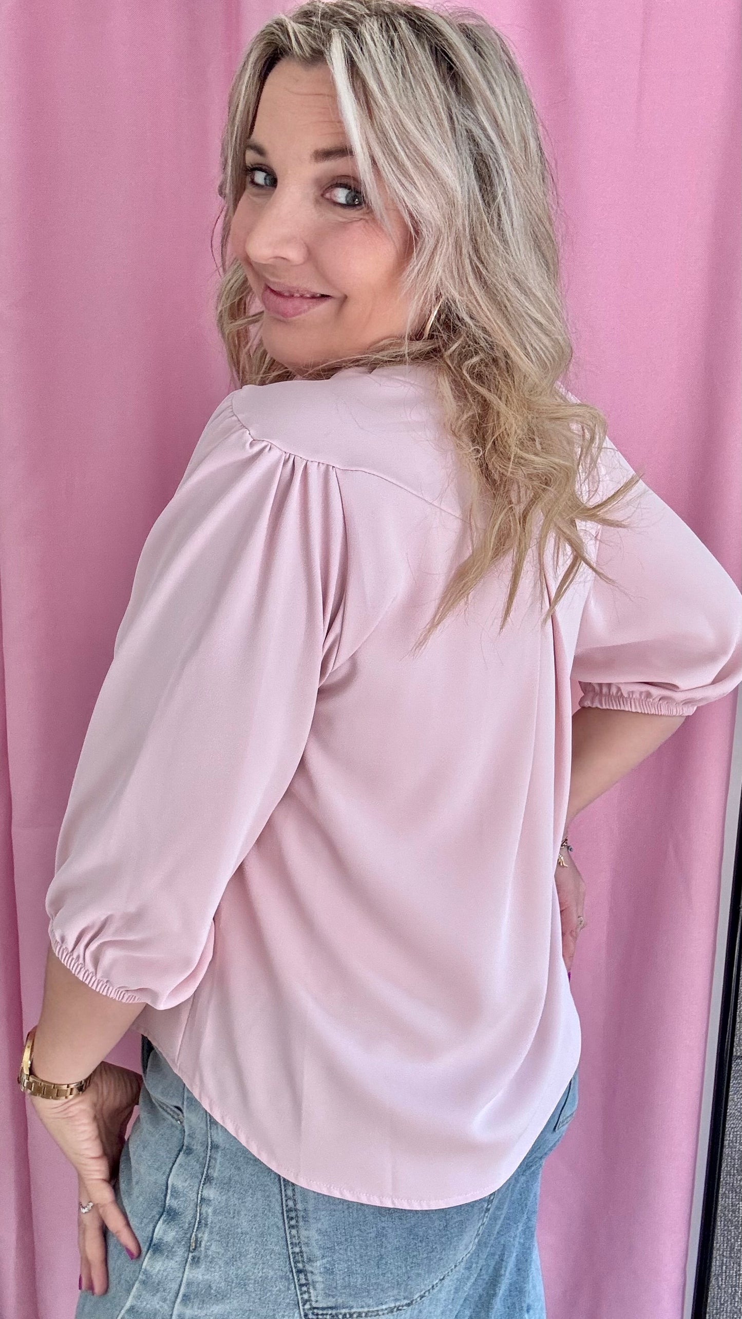 Mezza blouse - roze