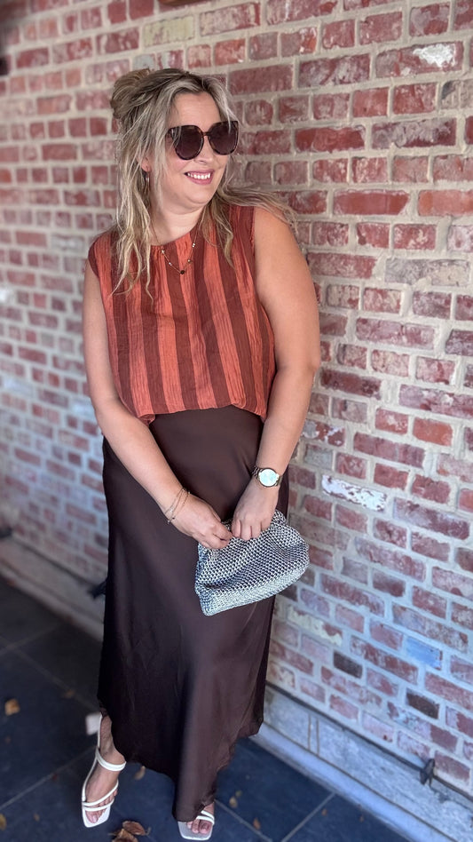 Silky muse rok - chocolat