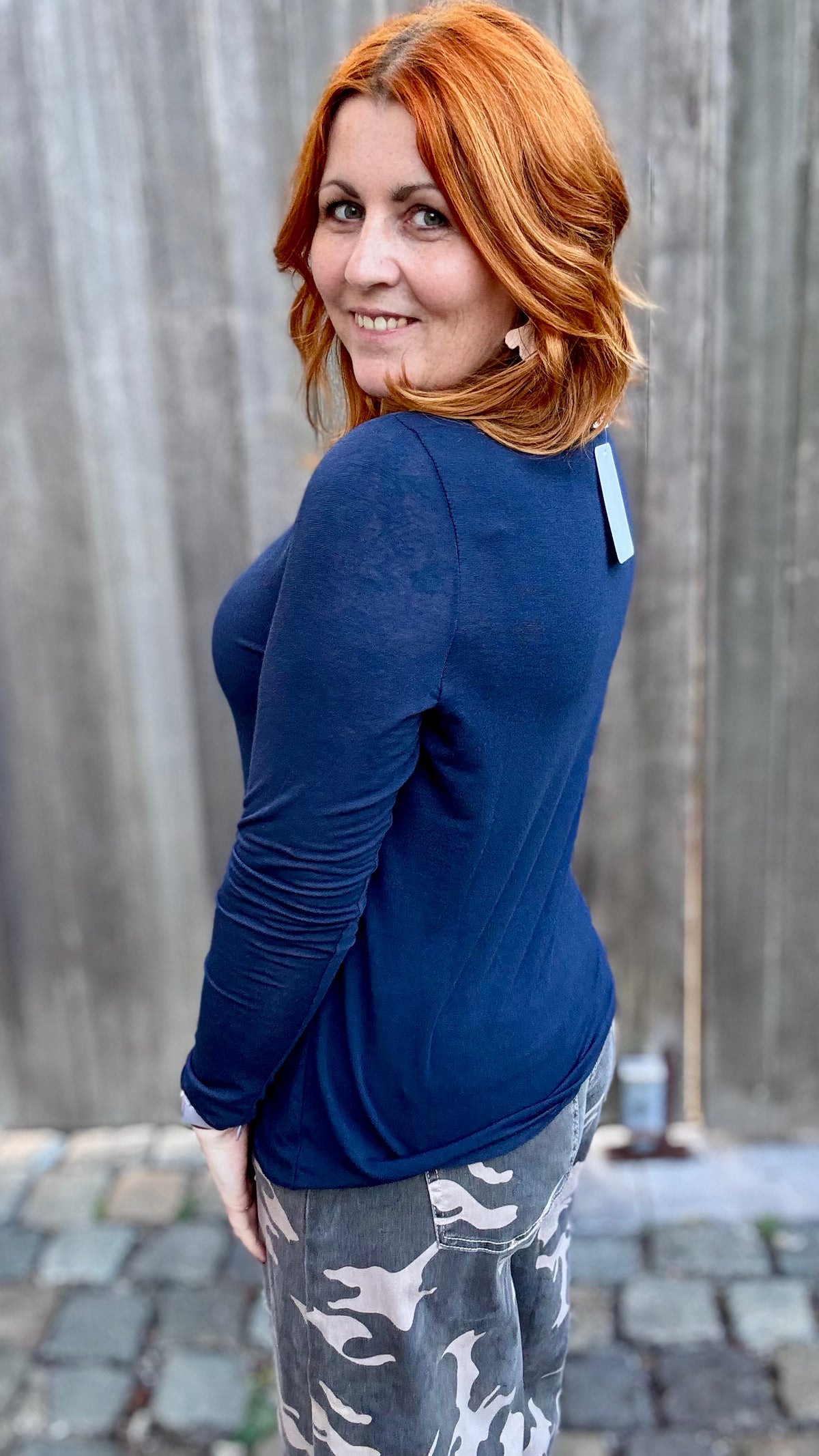 Cashmere Blend Top - Blauw