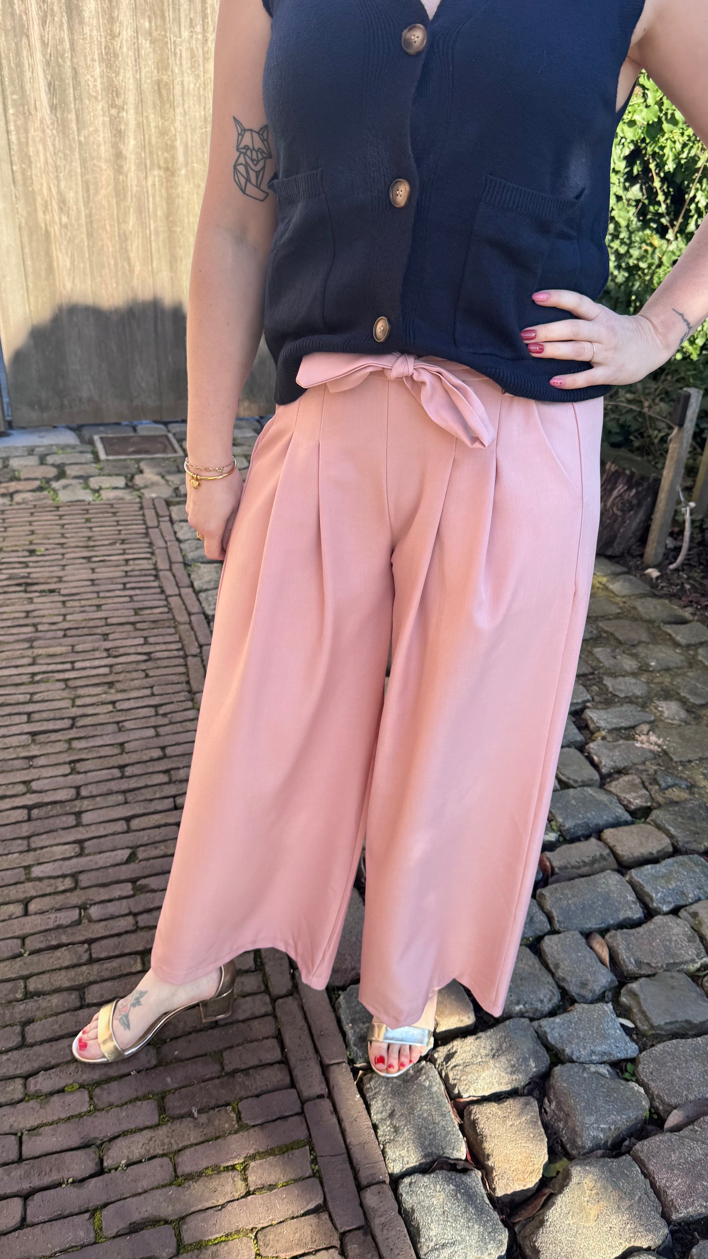 Leya broek - Oudroze
