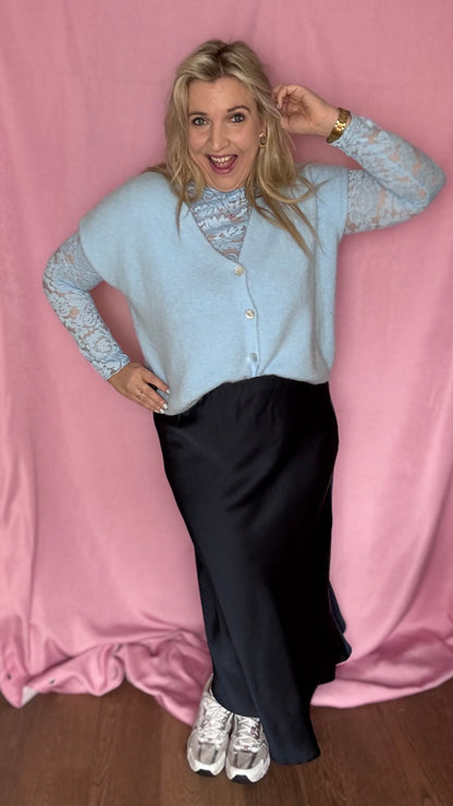 Silky muse rok - Navy