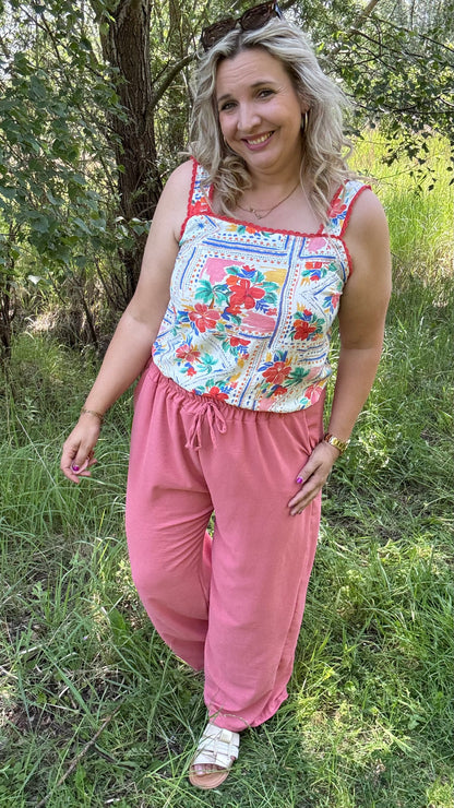 Palazzo Breeze broek - Poederroze