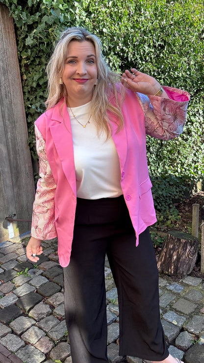 Cotton candy blazer - Roze
