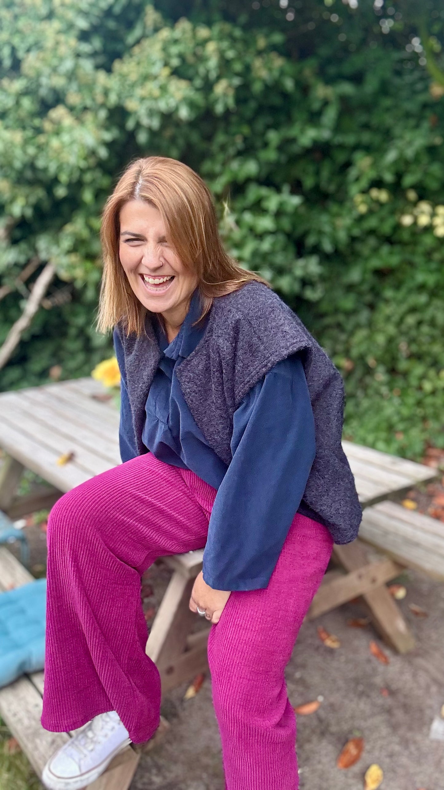 Brush gilet- Donkerblauw