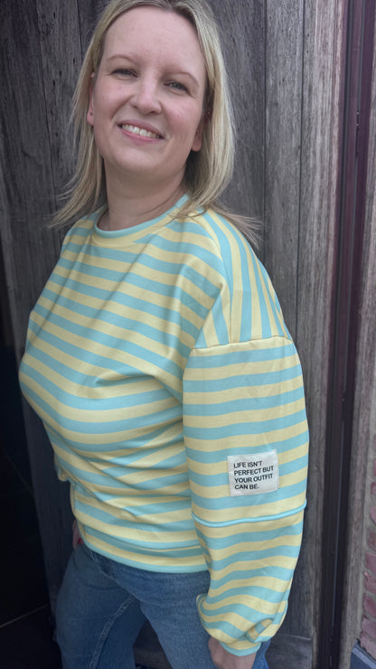Perfect sweater - geel/mint