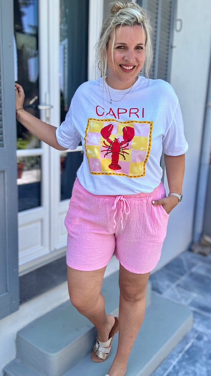 Tara short lichtroze
