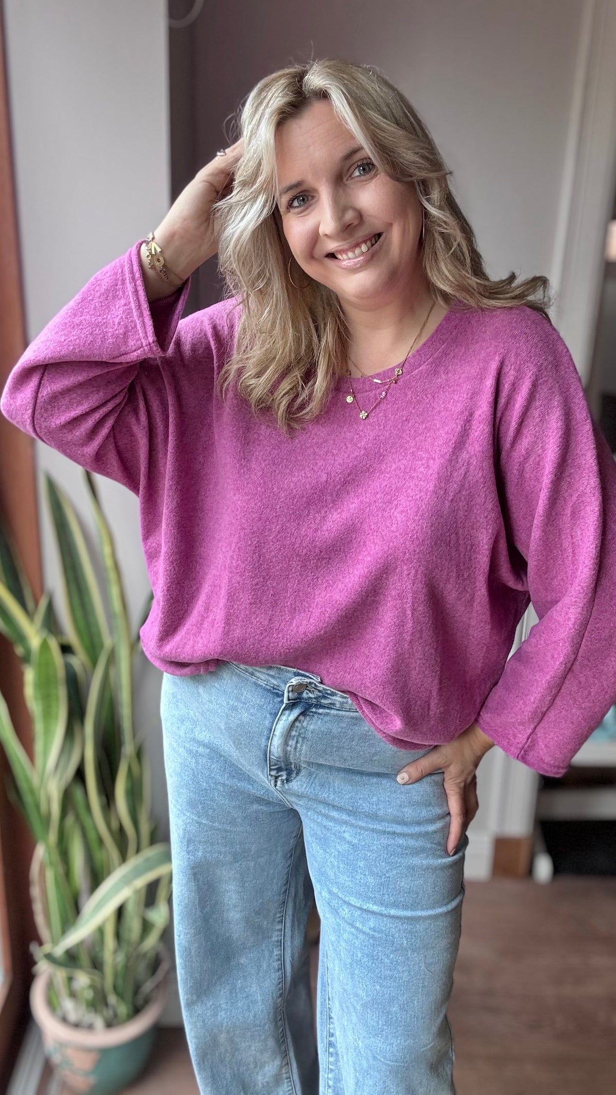 Basic trui - Roze