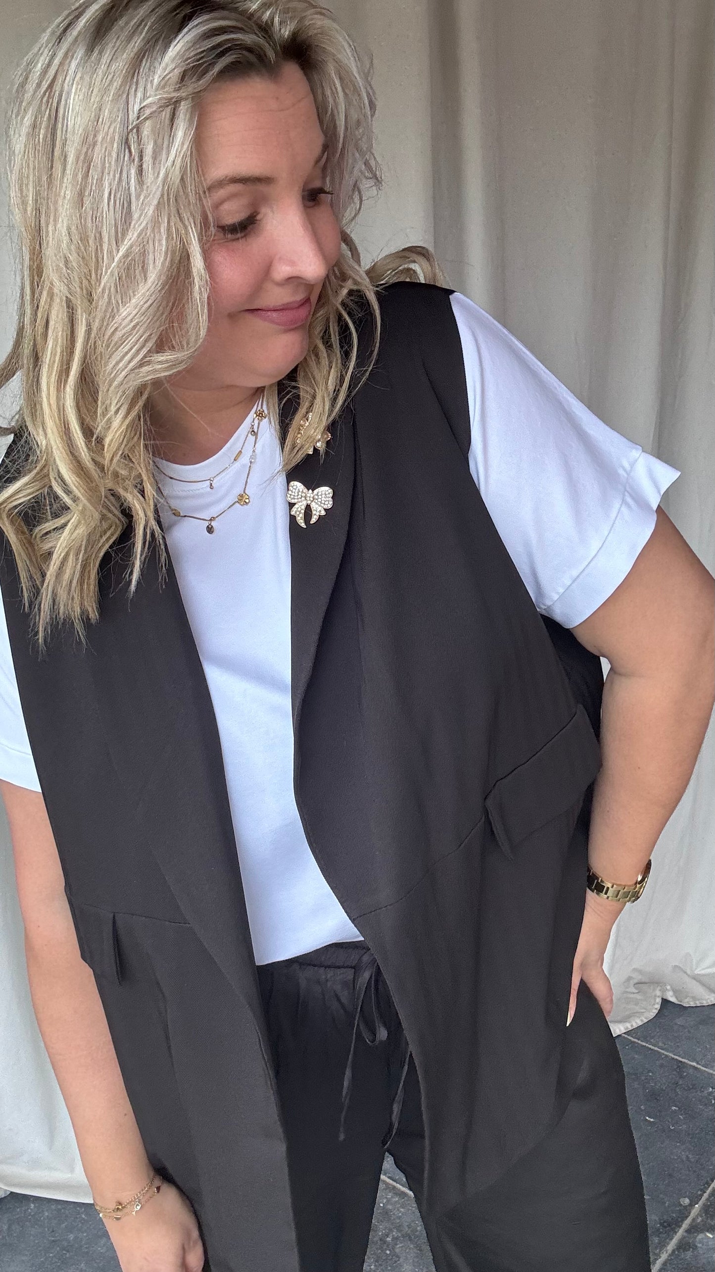 Attitude blazer - zwart